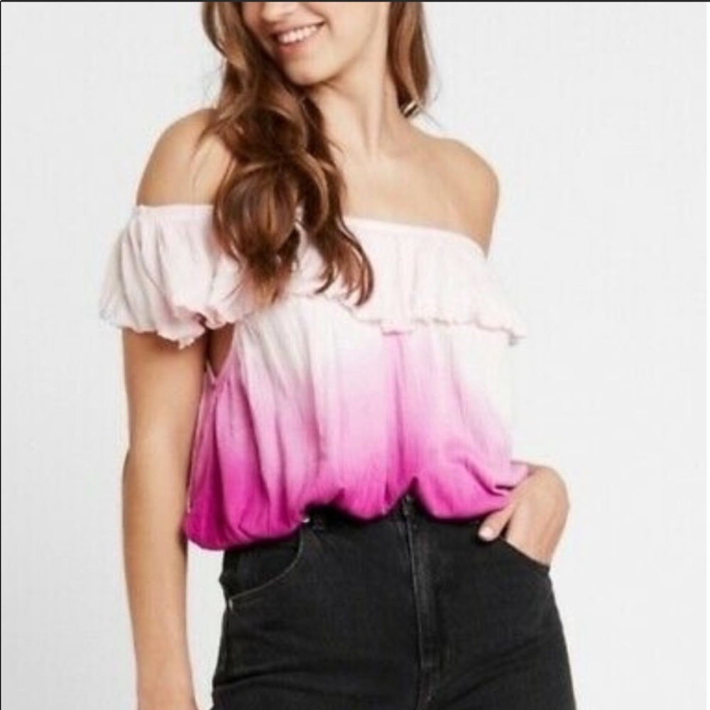 NWOT Free People off the shoulder Cora Lee top XS
